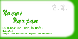 noemi marjan business card